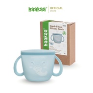 Haakaa Beg Makanan Silikon Snack-N-Seal – Ella Gajah, Warna Biru | Snack-N-Seal Silicone Pouch - Ell