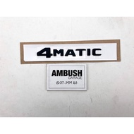 4Matic 4 Matic AMG Emblem logo Universal Matte Black Mercedes Benz Matt Black Universal