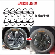 Jaeco J5 EV chrome rim delete sticker for 4velk
