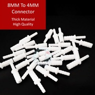 🔥Ready Stock🔥Air Tube Connector 4mm to 8mm PVC Plastic Tube Connector Converter Hose Adaptor Fitting