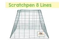 Game Fowl / Sabong / Scratchpen / Scratch Pen / Cage for Chicken Rooster in Green 8 Lines