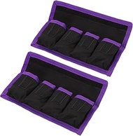PATIKIL Camera Battery Bags, 4 Pockets Nylon DSLR Battery Bag Holder Storage Bag for AAA Battery and