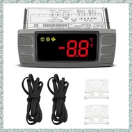 (SZHA) Temperature Controller for XR02CX-4N1F1 with Temperature Sensor Probes Clasp for 120V 50-60hz