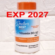 Doctor's Best Vitamin D3 K2 MK7 60 Veggie Caps. Doctors Best D3 K2