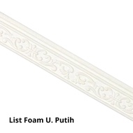 Wallpaper Sticker Dinding List 3D Foam Hitam Wall Moulding Plafon Atas Rumah Aesthetic Waterproof