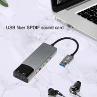Usb Sound Card High-quality Usb Fiber Optic Spdif Sound Card For Computer External Multifunction Sup