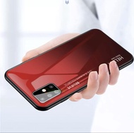 [ส่งจากไทย] Case Samsung galaxy A71 4G เคสกระจกสองสี เคสเงาไล่สี ขอบนิ่ม TPU CASE เคส Samsung A71 สีกระจกเทมเปอร์ปลอกแก้วฝาหลังกันชน