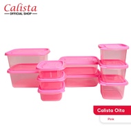 TOPLES FOOD KONTAINER/CONTAINER CALISTA OITA PUTIH SET ISI 10PCS/FOOD PREPARATION SET/ FOOD STORAGE