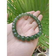 天然碧玉和田玉手串 碧玉和田玉老型珠手链 Jade
