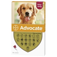 Bayer Advocate Spot on Solution for Large Dogs 10kg to 25kg