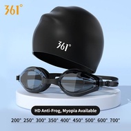 361° Professional Swimming Goggles HD Myopia Degree Training Goggles Waterproof Anti-fog Swimming Go