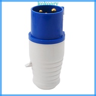 KOK 16 Amp 3 Pin Industrial Plug 220-250V Weatherproof IP44 2P+E 3Phase 16A