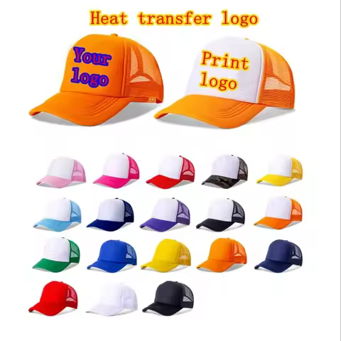 WZCX Print Ad Logo Trucker Cap Adjustable Summer Trucker Cap Men Custom Logo Breathable Unisex Dad H