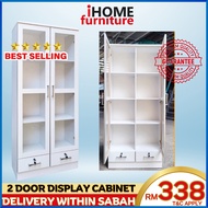IHOME FURNITURE SABAH🔥READY STOCK🔥2 door display cabinet