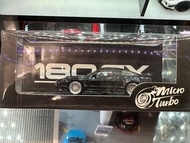 MICRO TURBO 1/64 180SX TYPE X - METALLIC BLACK