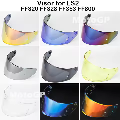For LS2 FF320 Helmet Visor Suitable for LS2 FF800 FF328 FF353 Model Transparent Smoke Colorful Helme
