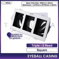 LED Eyeball Casing / Fitting GU10 MR16 Spotlight Downlight LED Casing Single Double Triple Head LED 