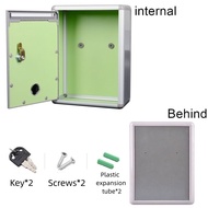 Mailbox Aluminium Suggestion Box Mail Peti Surat Letter Box 28CM hight 21CM long Letterbox