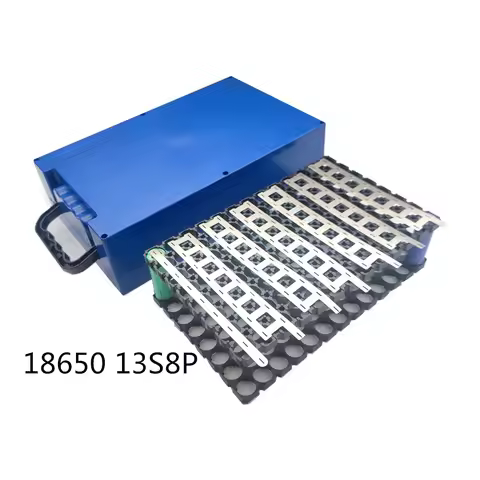 13S8P 18650 Lithium Battery Box Li-Ion Cell Housing Case with Holder Nickel Shell DIY EV eBike E-Bik
