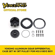 Yokomo ALUMINUM GEAR DIFFERENTIAL CASE SET W/ 38T PULLEY FOR MS1.0 BD12 BD11 (MS-503GHA)