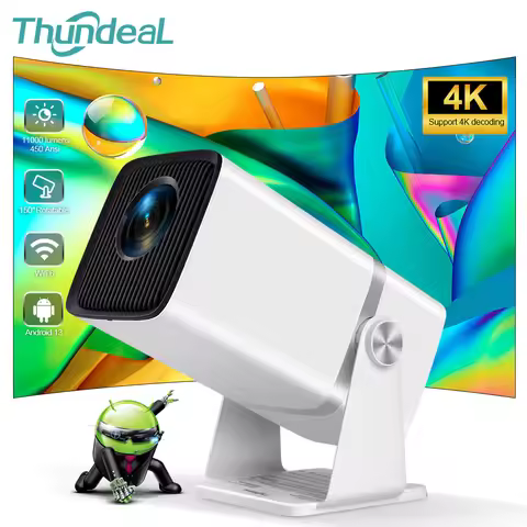 ThundeaL Full HD 1080P TD80W Mini Projector 4K Android WiFi 3D Home Theater TD80 Portable Projetor M