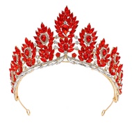 Bridal Crown Pageant Concept Crown Baroque Alloy Crown Wedding Dress Accessories Headdress