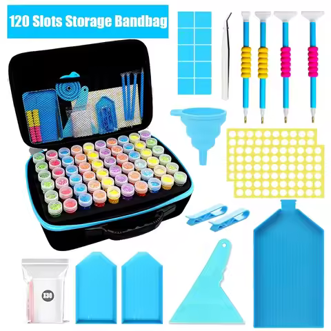 Diamond painting bottle tool accessories suitcase storage box accessories beads mosaic pen stylus wo