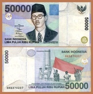 Promo Indonesia 50.000 Rupiah 1999 W.R. Supratman Murah