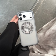 Wavy Gear Stand Phone Case Slim PC Hard Cover Minimalist Shockproof Protective Case For Apple iPhone