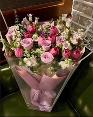 ❣️ 👩🏻‍❤️‍👨🏻情人節花束 玫瑰花+鬱金香花束 畢業花束 母親節花束 花束