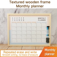 【WTB】Size 2x3FT（60*90cm） Wood Frame Whiteboard/Planning Dry Erase Board/Housekeeping Schedule/Week P