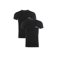EMPORIO ARMANI SS23 T Shirt Mens 2 Pack Black 111670-3R715-23820