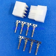 One Set of MOLEX 5557 2X4 PIN STRAIGHT CONNECTOR