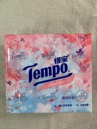 Tempo - Tempo得寶4層紙巾包裝 櫻花香味 12包整袋裝 ( 平行進口 )