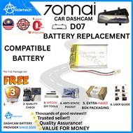 (Certified) 70mai Battery Original 70 mai D02 D08 A500 A500S A510 A800 A800S A810 PRO PLUS LITE 1S D
