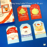 Hang TAG CHRISTMAS Gift SOUVENIR LABEL CHRISTMAS MINI Greeting Card