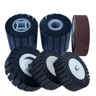 Rubber Wheel Abrasive Belt Wheel Aluminum Core Wheel Polishing Centrifugal Abrasive Belt Wheel Abras