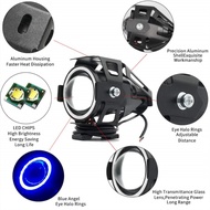 Additional Motorcycle Headlight Auxiliary Led Spotlight Fog Light U7 Angel Eyes For Suzuki Gn 125 Sv