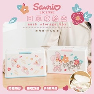 【Sanrio 三麗鷗】多功能口罩收納盒-兔兔KITTY系列(205x105x130mm)(萬用收納盒 衛生紙盒) -兩款可選_廠商直送