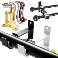 MERLYMALL Curtain Rod Bracket, Single Hang Thicken Hanger Hook, Fixing Clip Furniture Hardware Aluminum Alloy Rod Support Clamp