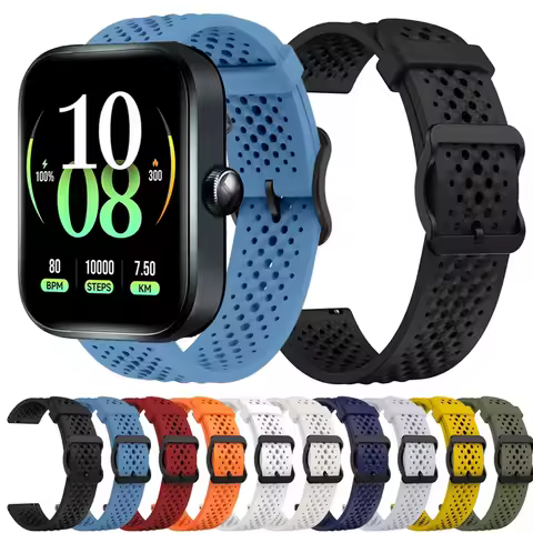 20mm 22mm Silicone Strap For Haylou Watch RS5 R8 S8 S6 Sport Watchband For Haylou Watch 4 2 Pro/Sola