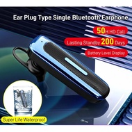 Sports Bluetooth Headset Stereo Waterproof Earbud Type Single Ear Compatible Bluetooth Headset