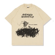 T-Shirt Merchandise A7X Avenged Sevenfold Life Is But a Dream Abum - Oversize Band Vest Tank Top Tan