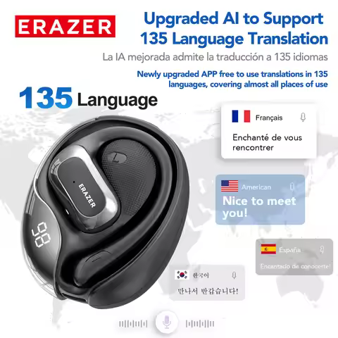 Intelligent Earphone Erazer X5 Wireless Headphones Bluetooth Translation Headphones real-time Transl