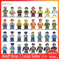 Lego Minifigures Police Army Firefighter Ninja Building Blocks Bricks Toys