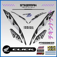 ① ∽ ✯ HONDA CLICK 125 V2 VARIO FIRE DECALS