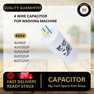 4 Wire Capacitor for Washing Machine/Kapasitor Mesin Basuh 4U/9UF 4UF/10UF 5UF/10UF 5UF/12UF 6UF/12U