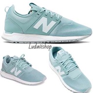 全新正品 New balance 247 pink  湖水綠 最近超火紅 女 NB休閒鞋 運動鞋 孔孝真款 -