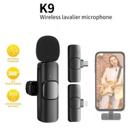 Mic Wireless HP K9  Vlog Youtuber Portable Mic for Android Smartphone Condenser