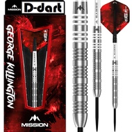 MISSION STEEL TIP DARTS - 22G/24G GEORGE KILLINGTON 95% Tungsten DART SET ORIGINAL STEEL DART
